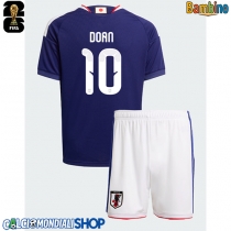 Maglie da calcio Giappone Ritsu Doan #10 Prima Maglia Bambino Mondiali 2026  Manica Corta + Pantaloni corti)